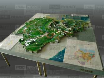 Макет объёмной карты развития автомобильных дорог республики саха (якутия)