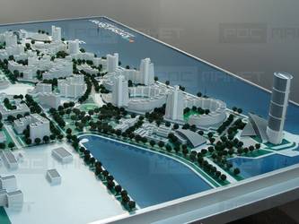 Архитектурный макет жилого комплекса «Южный берег»