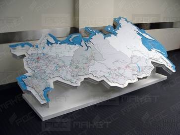 Макет карты РФ Единой Национальной Сети